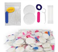 Adorila Paquete de 50 cosméticos desechables para hoteles, artículos de tocador para moteles, artículos de tocador