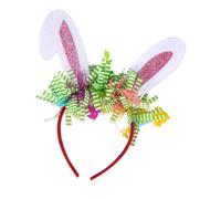 Adorkable - Diadema de maquillaje de conejos para bailes, cumpleaños, diademas divertidas, pascuas, accesorios para el pelo para niños, decoración de celebración de Pascua