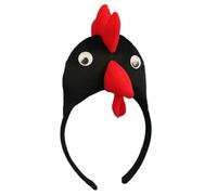 Adorkable - Diadema de pollo para baile de graduación, cumpleaños, diseño de dibujos animados de pollo y gallo