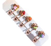 Adorkable - Pinza para el pelo de dibujos animados para roedores, horquillas para el pelo de Capybaras, horquillas para niñas, tendencia de los años 2000