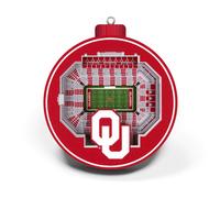 Adorno 3D de YouTheFan para el estadio de los Oklahoma Sooners de la NCAA - Estadio Memorial de Oklahoma