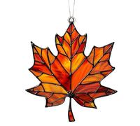 Adorno acrílico de hojas de arce, decoración de pared, hojas de otoño, decoraciones de otoño teñidas de arce, arte de pared acrílico, decoraciones de Acción de Gracias de Halloween
