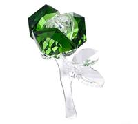 Adorno artístico para rosa de cristal para decoración única del hogar Mejora tu decoración con un toque de elegancia (verde)