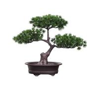 Adorno bonsái con follaje, decoración de ambiente espiritual para oficinas y zonas, árbol de bonsáis artificial de bajo mantenimiento