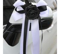 Adorno Coche Boda Seda al Agua 2 Unidades Adorno Coche Boda Seda(6PC black)
