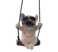 Adorno colgante de coche, colgante de perro oscilante para espejo de coche, accesorios de decoración interior