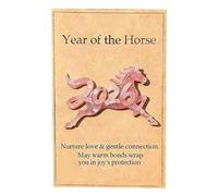 Adorno colgante de coche de celebración de Año Nuevo 2026, decoración acrílica, símbolo de sabiduría y éxito, figura de caballo de buena suerte, regalo