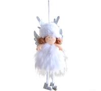 Adorno colgante para árbol de Navidad con cornamenta de felpa, colgante ligero diseñado para decoración del hogar y uso de bricolaje (2)