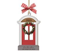 Adorno colgante personalizado para el nuevo hogar 2025, adorno colgante de Navidad personalizado para apartamentos irregulares, decoración de inauguración de la casa, regalo personalizado para vecinos