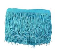 Adorno con Borlas Borlas de poliéster 20 cm y 5/10 m for Ropa, Cortinas, Vestidos Latinos, Adornos Encaje, Bolsas, Prendas, Accesorios Costura DIY(Color15,20cm-5Meters)