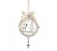 Adorno de 2510,5 cm y 2411,5 cm. Paquete para festividades duraderas, ideal para vacaciones, Navidad. Características: elegante material de hierro hecho de hierro duradero para un sofisticado y