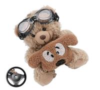 Adorno de agarre para palanca de cambios, oso de peluche para coche, decoración creativa de muñeca para camión, bonita decoración de coche para sedán, adorno interior de coche de oso de peluche,