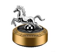 Adorno de aromaterapia para automóvil alimentado por el sol con rotación activada por la luz para una distribución uniforme de la fragancia dentro del interior del automóvil (dorado)