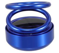 Adorno de Aromaterapia Solar Giratorio para Coche de Aluminio Azul