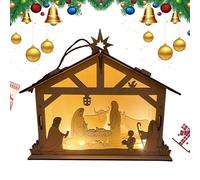 Adorno de Belén para árbol de Navidad,Decoración del nacimiento de Jesús | Nacimiento de Jesús Decoración cristiana colgante para árbol de Navidad | Ornamento decorativo colgante para decoración