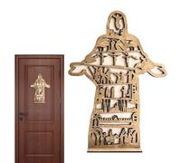 Adorno de belén para eventos cristianos de iglesia, hecho a mano, tumba, escena de Pascua, decoración de madera, escultura decorativa de escritorio, estante de exhibición del hogar, Refer to