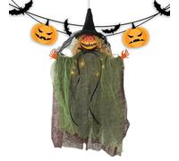 Adorno de brujas iluminadas - Decoración de Halloween Blowing Halloween, colgante apennato espeluznante | PROP MASSIMENTE HAUNTED CASA PARA RECARINGI OUTTORI OUTTORI SALAS ESTANCIAS ESPEJO S