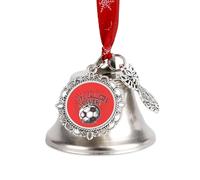 Adorno de campana para árbol de Navidad con texto en inglés "Its Called Soccer Not Football"
