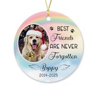 Adorno De Cerámica Las Mejores Amistades Nunca Se Olvidan Adornos Colgantes De Cerámica Primera Calidad Decoración Navideña para Decoraciones Vacaciones Regalo 7.3 Cm