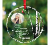 Adorno De Cerámica Siempre Amor Nunca Olvidado Adornos Colgantes De Cerámica Cerámicas para Árbol De Navidads para Fiestas Regalo Vacaciones 7.3 Cm