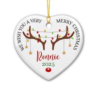 Adorno De Cerámica Te Deseamos Una Muy Feliz Colgantes De Navidad De Primera Calidad Decoración Navideña Estético Adornos Colgantes De Navidads para Vacaciones Regalo Fiesta