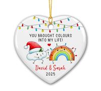 Adorno De Cerámica Trajiste Colores A Mi Vida Adornos Colgantes De Navidads De Primera Calidad Navidad De Cerámicas Estético Decoración Navideña para Niños Vacaciones Fiesta