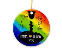 Adorno De Cerámica Tú Y Yo, Lo Podemos Hacer Adornos Colgantes De Navidads De Primera Calidad Colgantes De Navidad Estético Decoración Navideña para Niños Vacaciones Fiesta