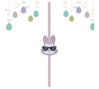 Adorno De Cinta De Lazo De Puerta - 218x42,5 Cm Conejo De Pascua De Granja | Arco De Tela Decorativa Para Árbol, Cocina, Chimenea, Dormitorio, Armario, Escuela, Guardarropa, Fiesta, Embalaje De Regalo