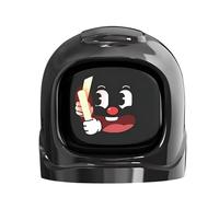 Adorno de coche con pantalla LED y base magnética para salpicadero que reacciona al estado del vehículo, divertido regalo de expresión animada para el interior del coche