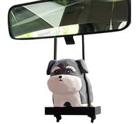 Adorno de coche de perro oscilante, colgante de coche de resina para interiores, y divertidos, decoración colgante para espejo retrovisor, accesorio de tablero de instrumentos dulce