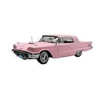 Adorno De Colección De Modelos De Coche De Aleación Ford Thunderbird Hard Top Color Rosa Escala 1:18 De 1960 Exquisita Artesanía Decoración
