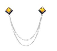 Adorno De Cuello Forma Cuadrada En Metal Cómodo Para Códigos Vestimenta Y Funciones Sociales Joyería Cuello Geométrica Elegante