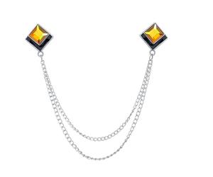 Adorno De Cuello Forma Cuadrada En Metal Cómodo Para Códigos Vestimenta Y Funciones Sociales Joyería Cuello Geométrica Elegante
