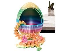 Adorno de dragón con impresión , decoración de estatua de serpiente, adorno de huevo de dragón para aumentar la curiosidad de los niños