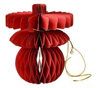Adorno de dragón de papel rojo para decoraciones de Año Nuevo chino, figura de la suerte para el zodíaco con cuerda para colgar, festival tradicional de primavera, decoración del hogar, estante de
