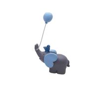 Adorno de Elefante de Resina Azul para Tartas y Fiestas Infantiles