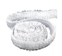 Adorno de encaje con lentejuelas Cinta de encaje lentejuelas 2/5/10 metros y 30mm, adornos tela elástica for ropa, banda, accesorios decoración costura DIY(Color 1,30mm-2Meters)