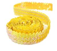 Adorno de encaje con lentejuelas Cinta de encaje lentejuelas 2/5/10 metros y 30mm, adornos tela elástica for ropa, banda, accesorios decoración costura DIY(Color 2,30mm-5Meters)