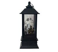 Adorno de escritorio, vela grande, decoración de Halloween, con luz LED de té, para decoración de fiestas en el hogar (negro, 4, 5 x 5 x 13 cm)