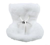 Adorno de felpa para asiento de seguridad de muñeca para rejillas de ventilación de coche, ofrece beneficios de difusor de aromaterapia y clip seguro para una decoración elegante (blanco)