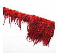 Adorno de flecos de plumas, Adorno De Plumas Faisán 1 Metro Multicolor(Red)