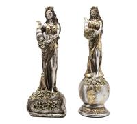 Adorno de Fortuna de la diosa de la buena fortuna - Elegante estatua coleccionable de la diosa Fortuna, símbolo de prosperidad y figura griega para decoración del hogar