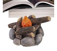 Adorno de fuego en miniatura | Fogata para decoración | Modelo de fuego de resina | Miniaturas de resina | Casa de muñecas | Escena de camping interior - Fiesta de fogatas