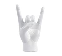 Adorno de gesto de roca - Escultura de estatua hecha a mano, talla clásica de dedos, unidad de vivienda para accesorios sintéticos resistentes | para la decoración del hogar Te amo Regístrate