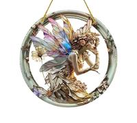 Adorno De Hada, Colgante De Ventana De Acrílico 2D Adorno De Hada para Árbol - Adorno Colgante Decorativo De Navidad De Hada para Mujeres, Hombres