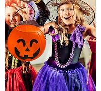 Adorno de Halloween para Halloween, caldero, caramelos, tazones para servir dulces, paquete de 3 soportes de plástico para macetas de caramelos para el hogar, interiores y exteriores, decoración de