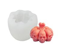 Adorno de Halloween para novio, vela perfumada de silicona, herramienta de molienda de velas de yeso, decoración de fantasmas (C, 8.6 x 5.9 cm)