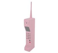 Adorno de Hierro para teléfono móvil Retro, Modelo de teléfono Celular de ladrillo Vintage, Plantilla de teléfono Celular Antiguo y Realista con Antena y Teclas numéricas para (Rosa)