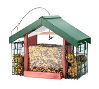 Adorno De JardíN Comedero For Exterior con Triple For Finch Cardinal Chickadee para Terraza Granja