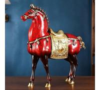 Adorno De Latón Con Forma De Caballo De La Dinastía Tang China, Adorno Decorativo Para El Hogar Que Atrae La Suerte Y La Riqueza(L)
